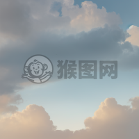 柔和渐变背景下的宁静黄蓝之梦