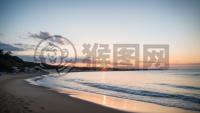 黎明海边静谧之美