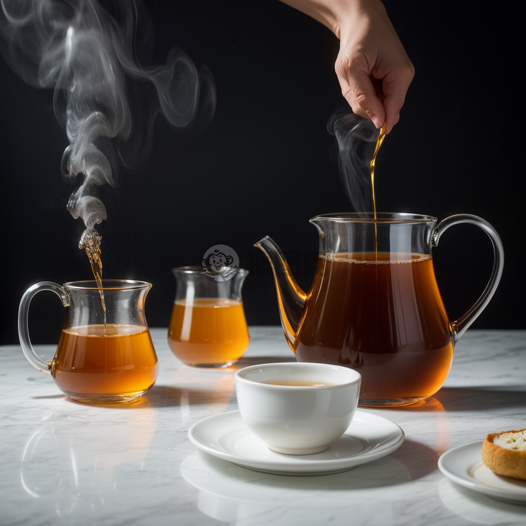 现代简约派茶艺与高端茶具之合影照