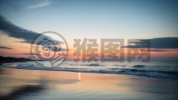 海面晨曦：宁静与活力的交织