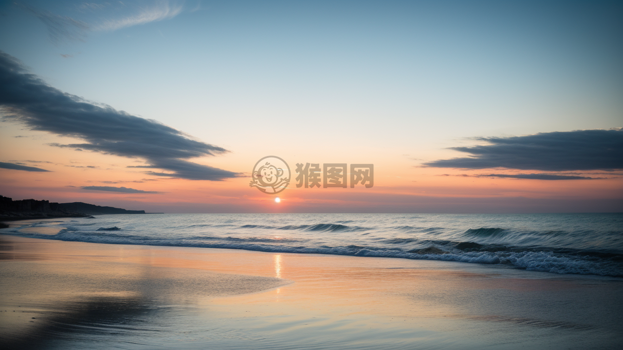 海面晨曦：宁静与活力的交织