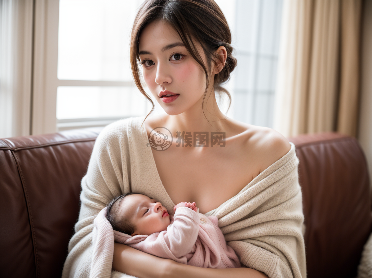 新生母子温馨生活照
