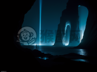 深海峡谷奇景：生物发光暗深渊