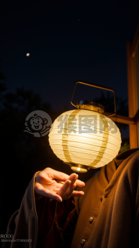 月下纸灯笼手影：月光下的梦幻之美