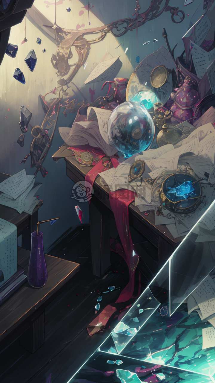 《精致画作：白色独角美女动态摄影》