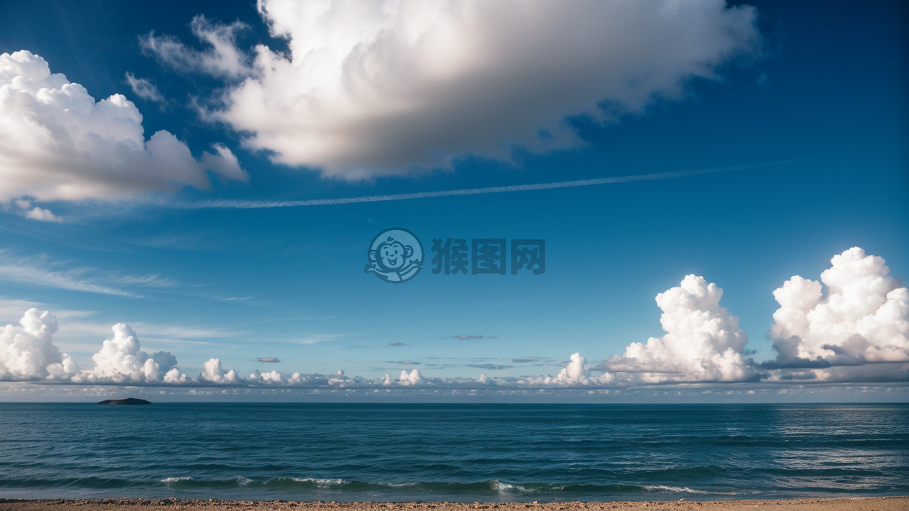 海天一色，静谧无垠。