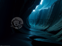 神秘深海峡谷的奇幻摄影