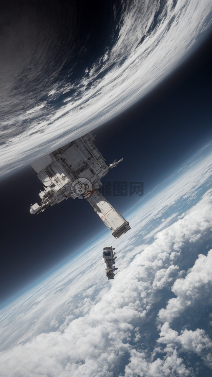 太空站视角下的地球云海奇观