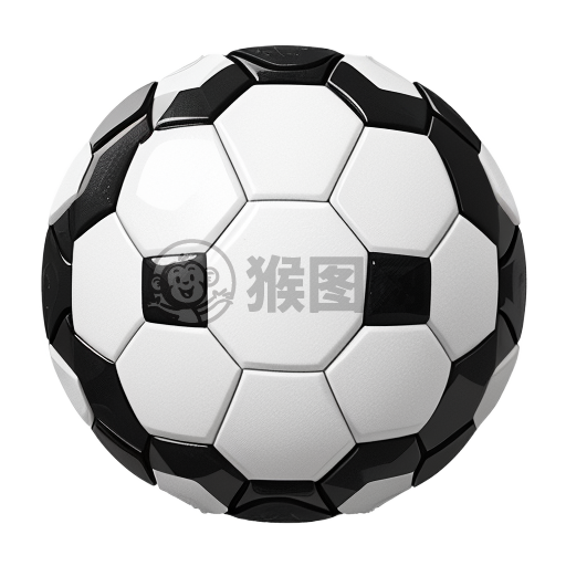 简洁黑白足球：无影高对比高清照