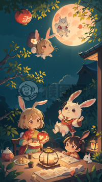 《中秋夜月云中仙》