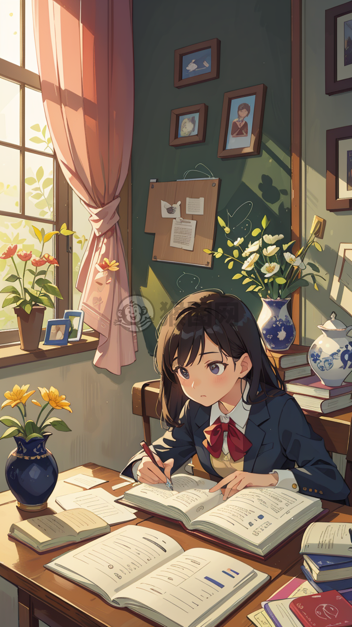 花径幽深处，书香伴花香