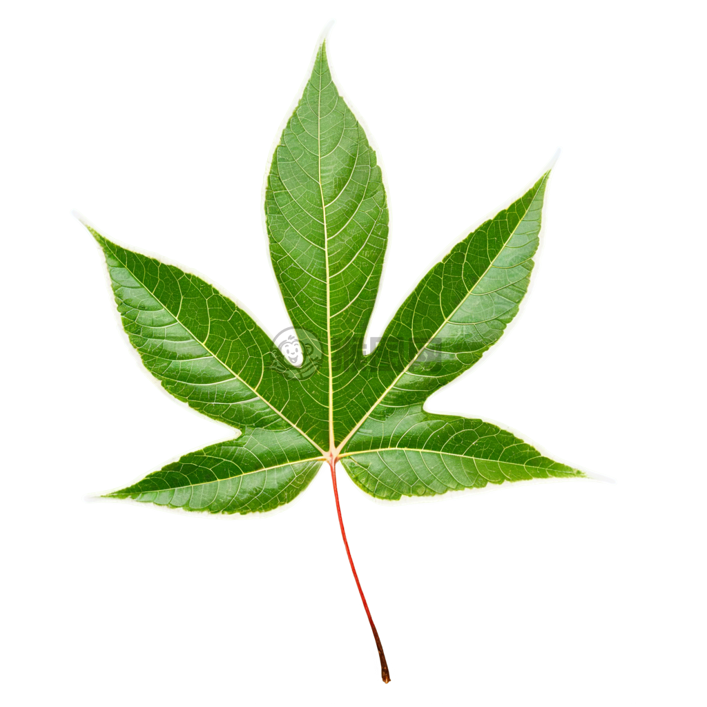 清新白底叶摄影：简洁与真实的纹理设计