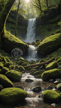 绿水青山，溪流潺潺