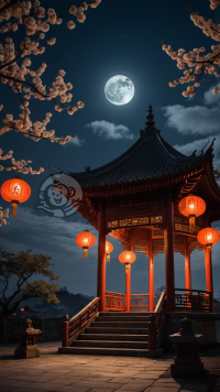 月夜幻境之神秘庭院的魅力展示