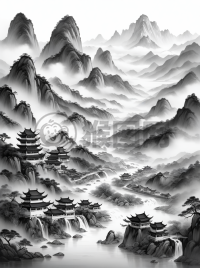 《云山雾绕·水墨之韵》