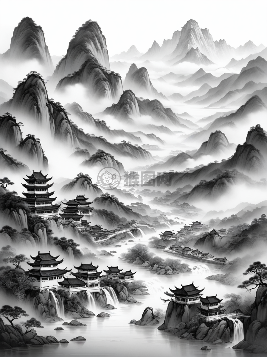 《云山雾绕·水墨之韵》