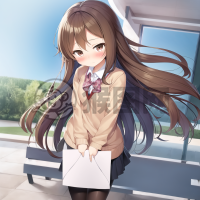 “可爱女生害羞接情书”