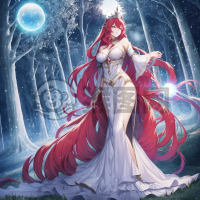 月夜森林：神秘巫女与魔幻魔法师之谜