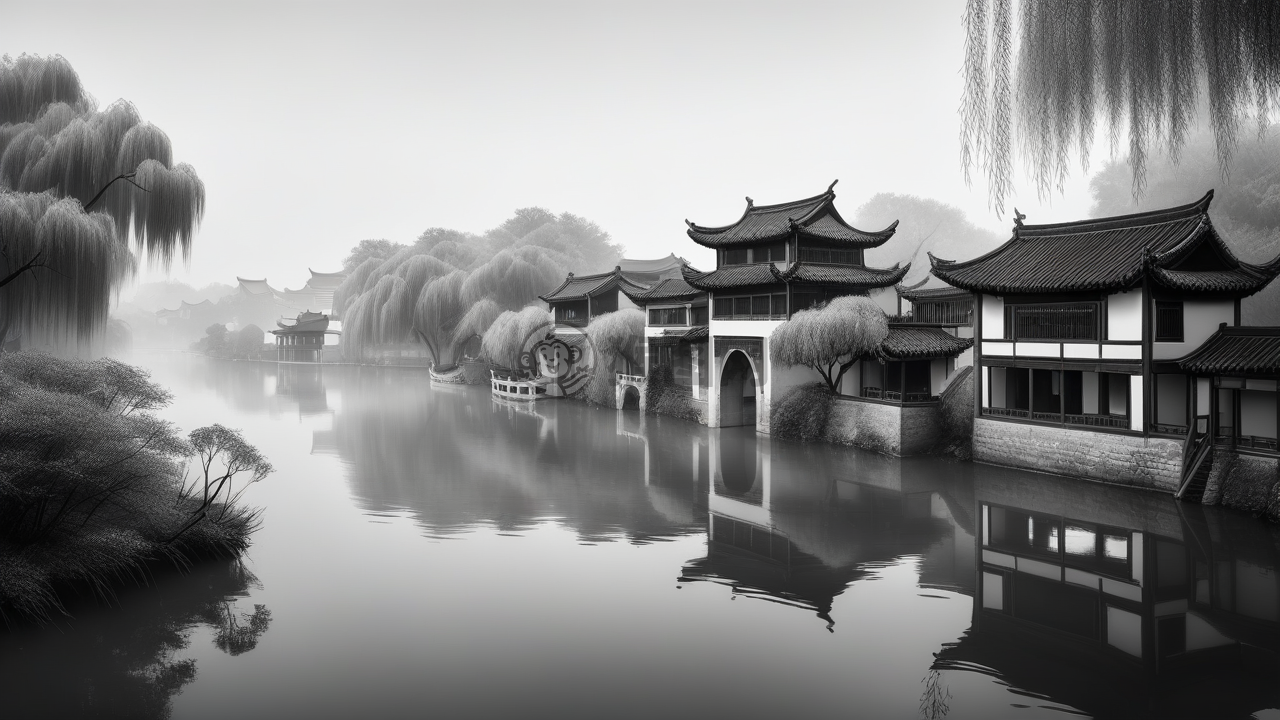 江南水乡梦幻之景