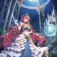 月光下的神秘魔法师与长发女巫的故事
