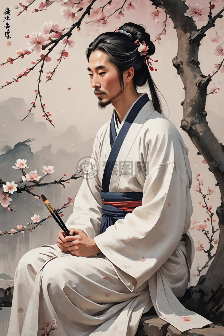 题目：画意雪境：思咏文人笔下的冬季素白世界。