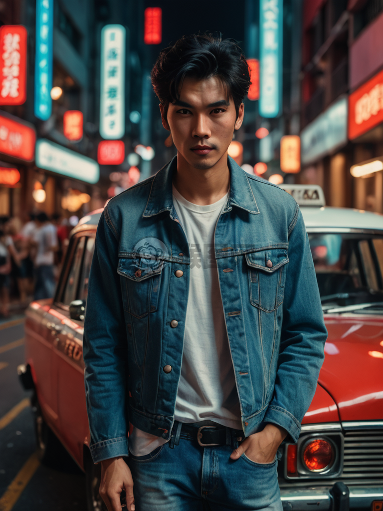 港风黑帮大佬夜色街头风华绝代