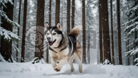 《雪林狂奔：雪橇犬的冬季冒险》