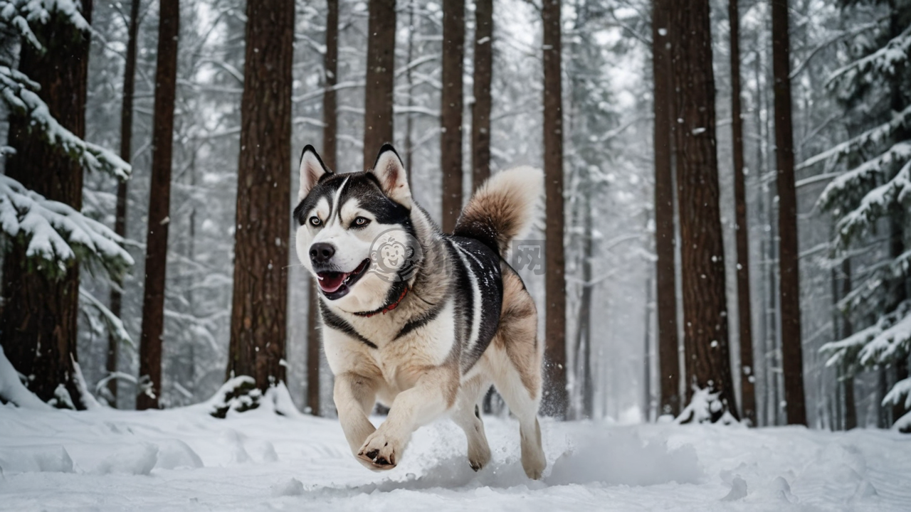 《雪林狂奔：雪橇犬的冬季冒险》