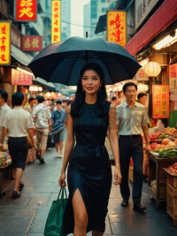 港风倩影：穿越市集的丝绸之韵