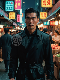 黑色浪潮穿过港式电影回忆的繁华街市
