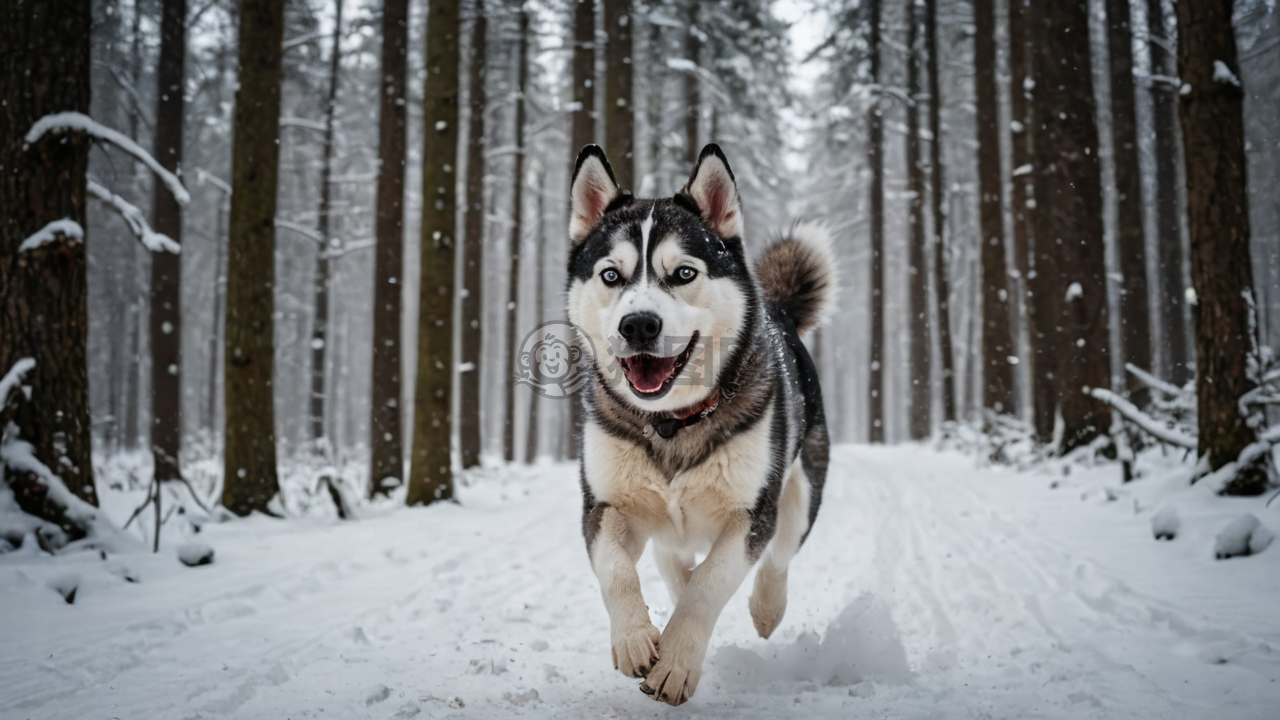 《雪林狂奔：雪橇犬的冬日奇遇》