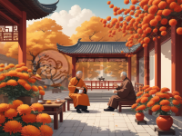 《秋节赏菊老翁媪》
