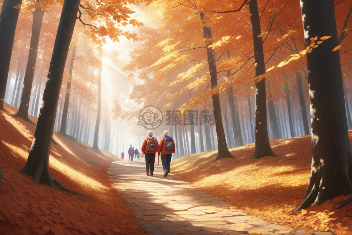 重阳节：林间步履，落叶满径，秋意盎然