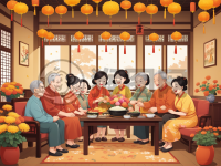 欢乐重阳佳节 亲人共聚一堂