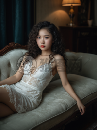 魅力女郎 卧榻倚古 写真风华