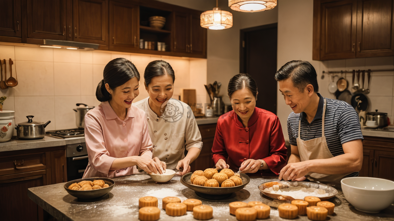 《中秋传统烹饪 中华家庭共享》