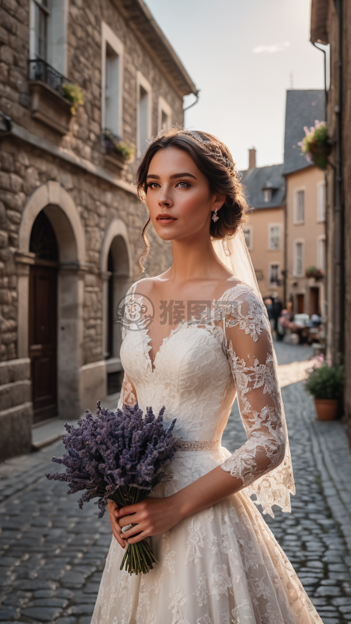 《婚纱下的神秘女子：中世纪风情婚礼》