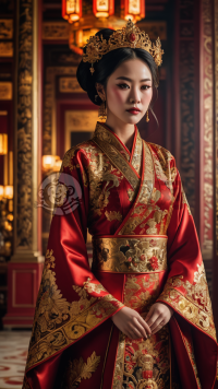华丽宫殿中的华服皇太后