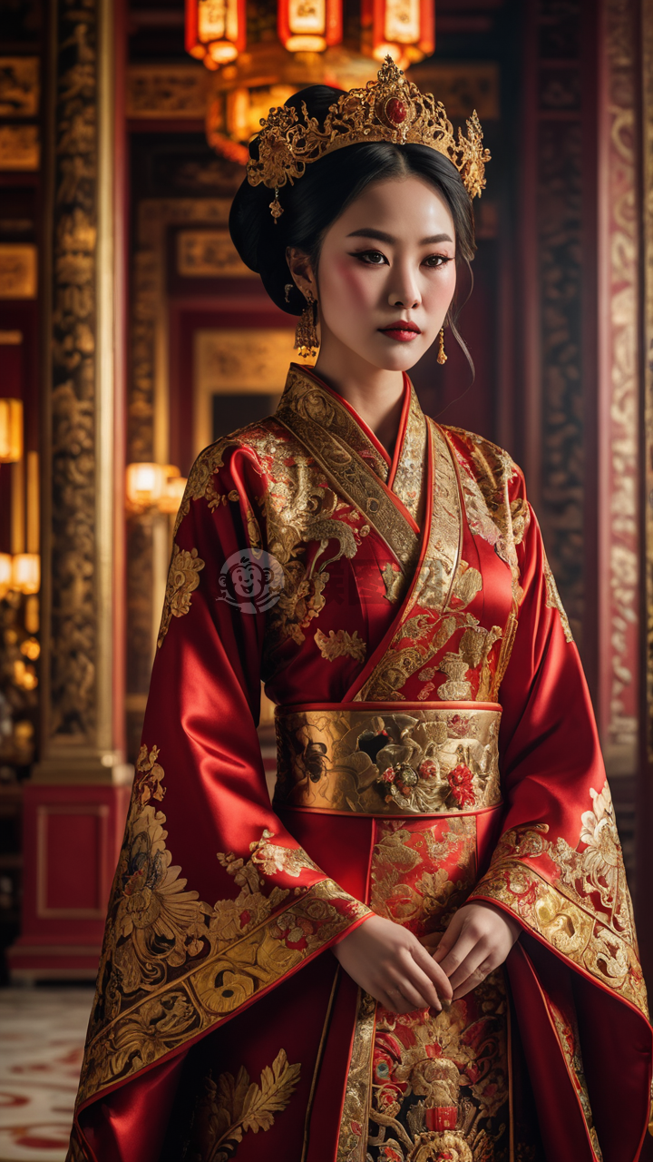 华丽宫殿中的华服皇太后