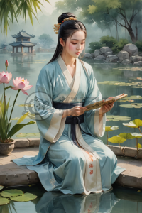 古风青年画卷之沉静思索