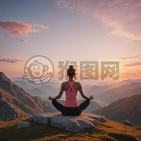 瑜伽晨练：山顶瑜伽之美