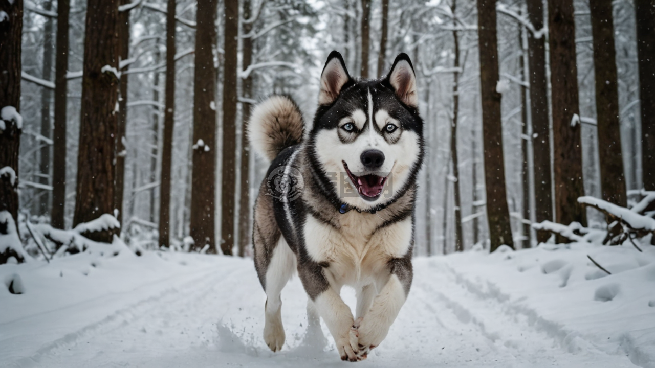 《雪林狂奔：雪橇犬的冬日奇遇》