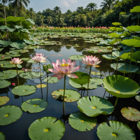 绿池蜻蜓戏莲花：索尼A7R IV惊艳摄影