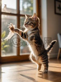 阳光下的跃动猫咪摄影