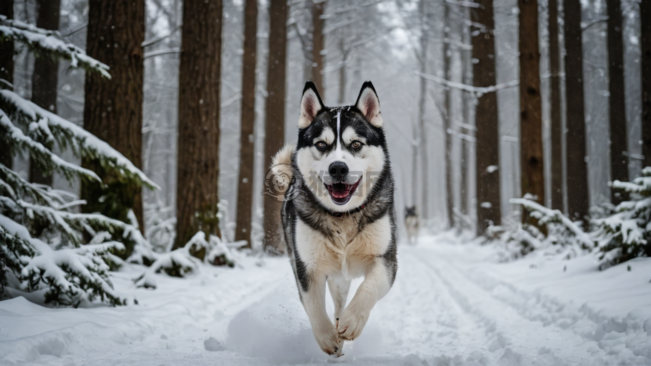 《雪林狂奔：雪橇犬的冬日奇遇》