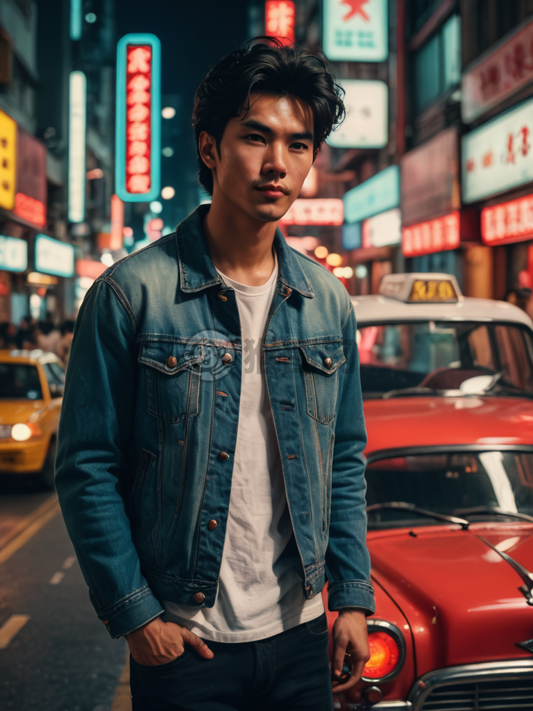 香港老电影中的街头夜色风情