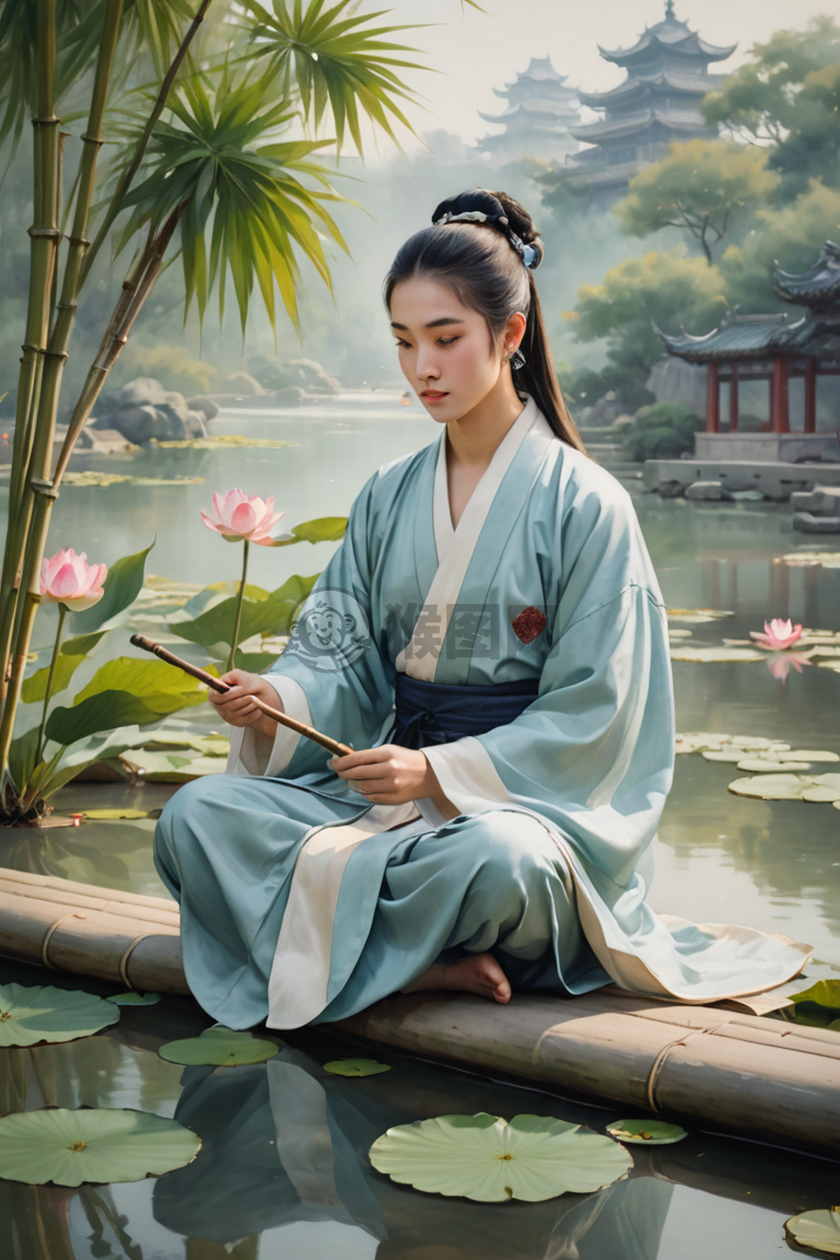 “静心古意书卷间”