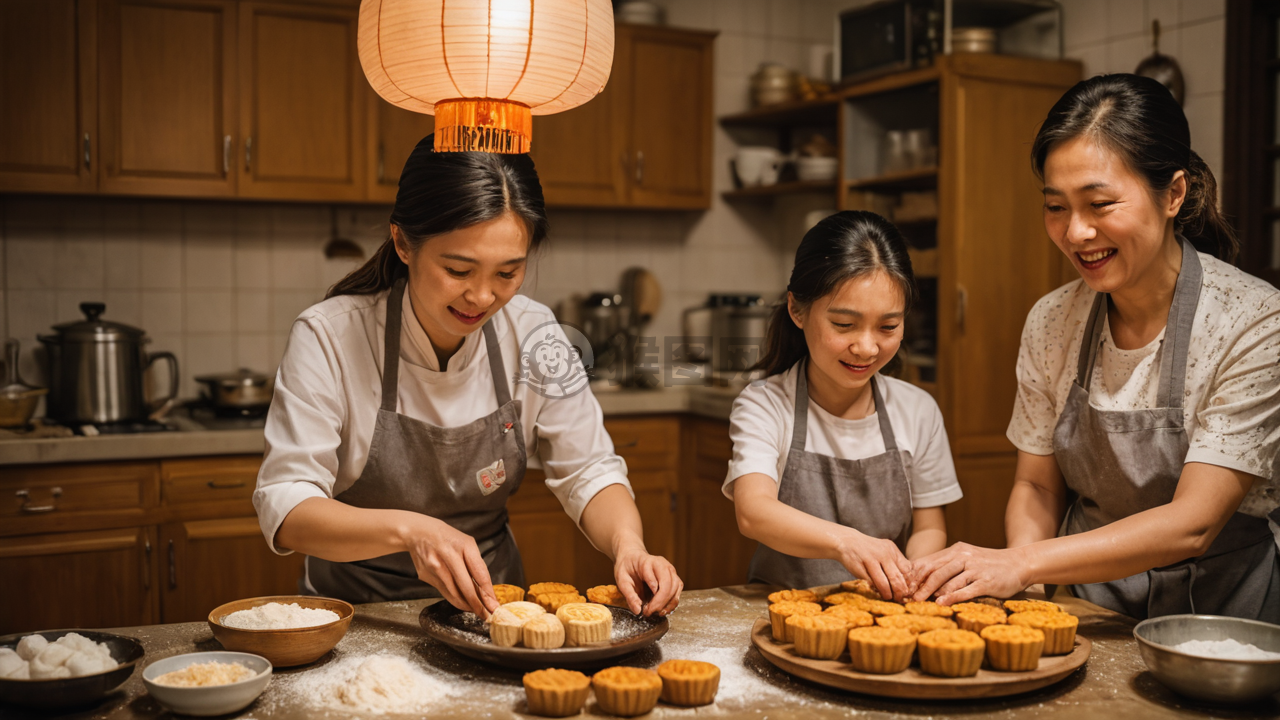 《中秋传统烹饪 中华家庭共享》