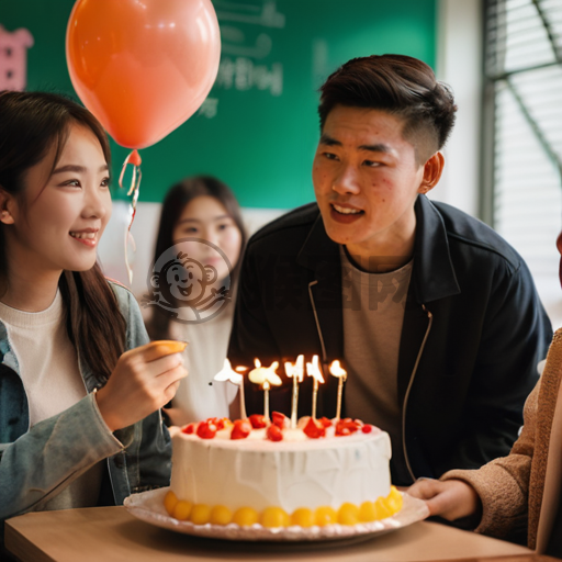 中国学生惊喜老师生日派对照片