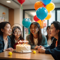 中国学生惊喜老师：师生情深礼轻情意重